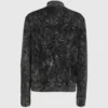 Gewassen sweater met ritssluiting