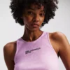 GEWASTE GERIBBELDE TANKTOP