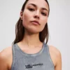 GEWASTE GERIBBELDE TANKTOP