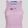 GEWASTE GERIBBELDE TANKTOP