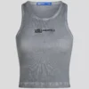 GEWASTE GERIBBELDE TANKTOP