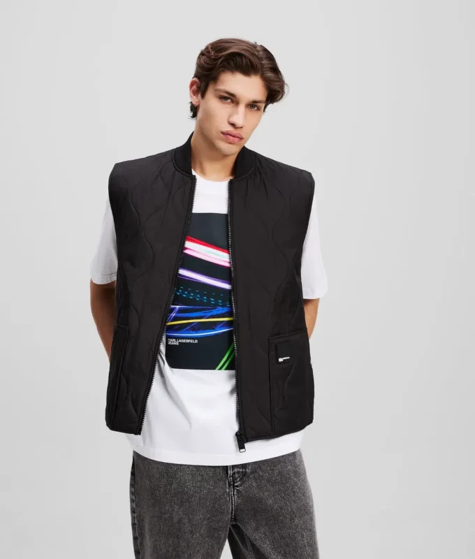 GEWATTEERD VEST