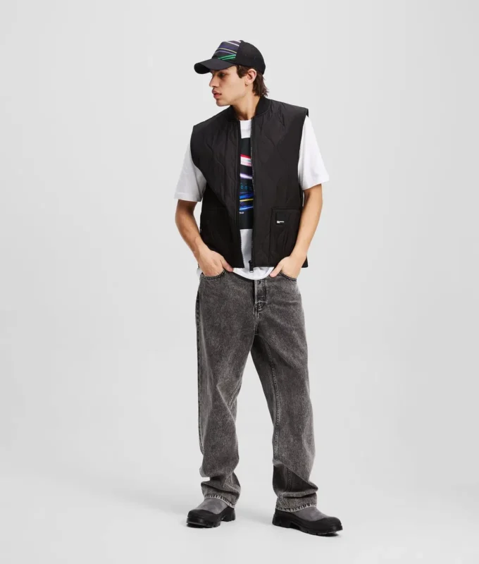 GEWATTEERD VEST