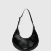 Glanzende moon bag