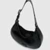 Glanzende moon bag