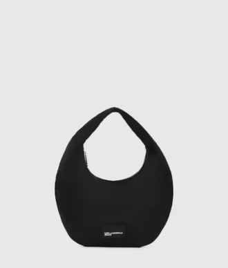 Glanzende nylon schoudertas