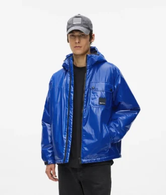 Glanzende utility-jas