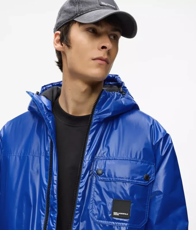 Glanzende utility-jas