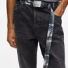 Graffiti print geweven riem