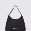 Grote nylon schoudertas met koord