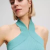 HALTERNECK GEBREIDE TOP
