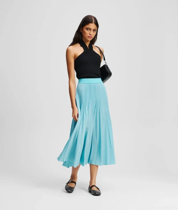 HALTERNECK GEBREIDE TOP