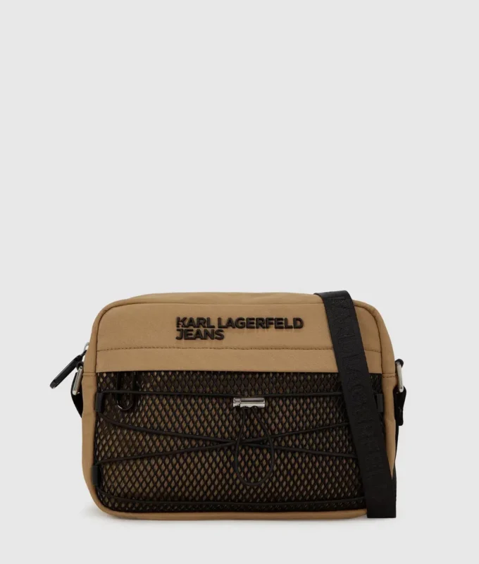 Handige crossbodytas met trekkoord