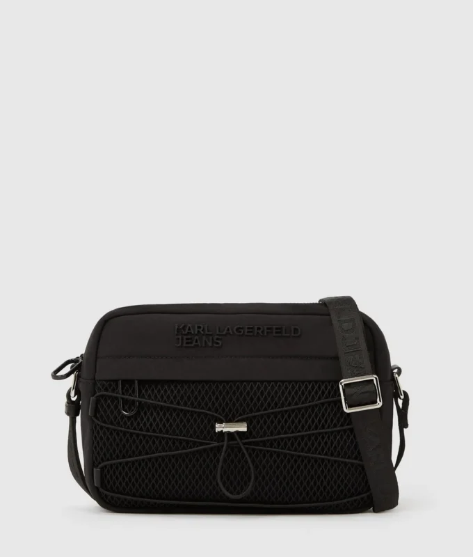 Handige crossbodytas met trekkoord