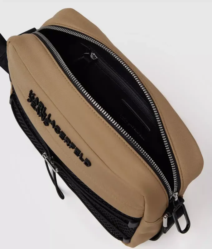 Handige crossbodytas met trekkoord