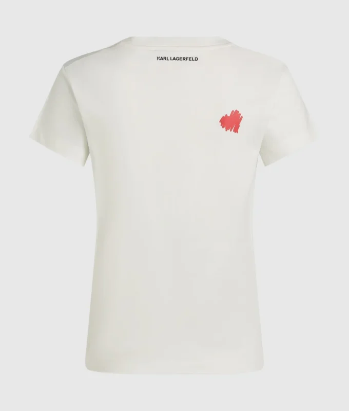 Hearts T-shirt met V-hals