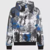 Hoodie met all-over verfeffect
