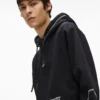 Hoodie met contrasterende stiksels