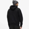 Hoodie met denim zak