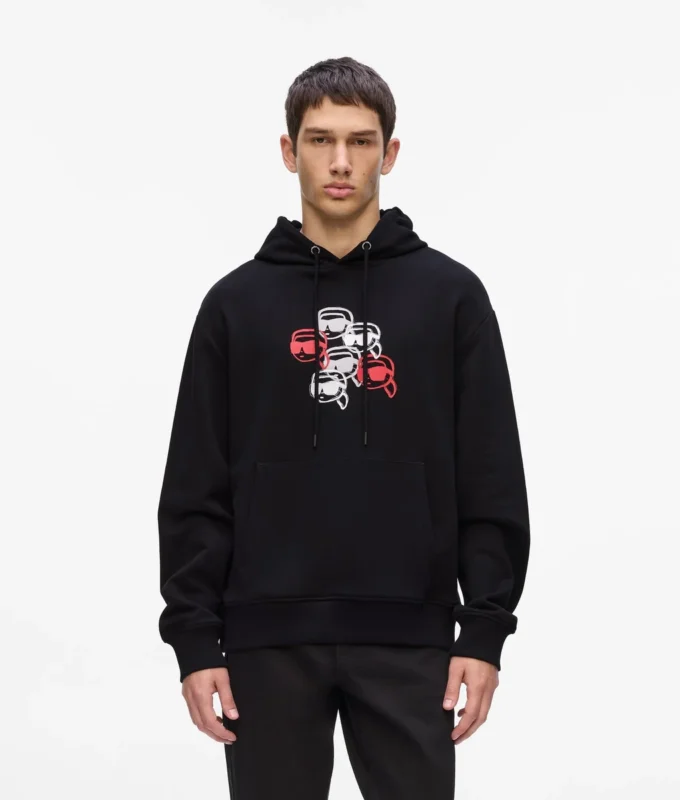 Hoodie met Ikon-print