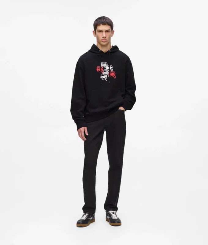 Hoodie met Ikon-print