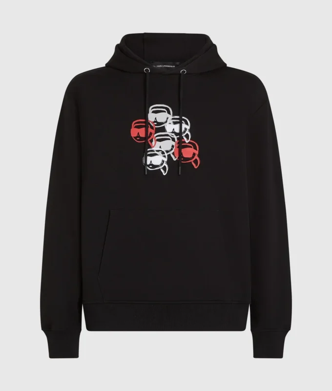 Hoodie met Ikon-print