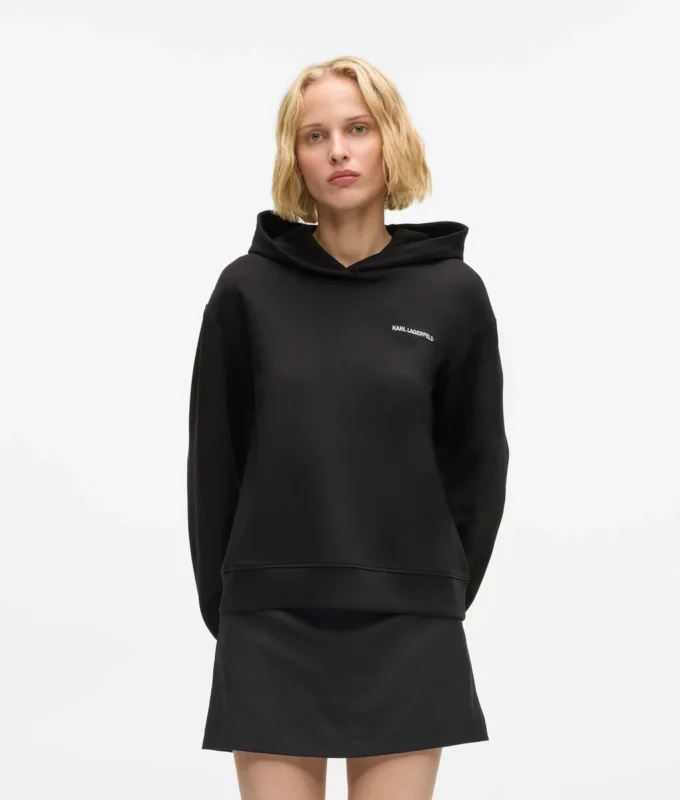 Hoodie met logotape
