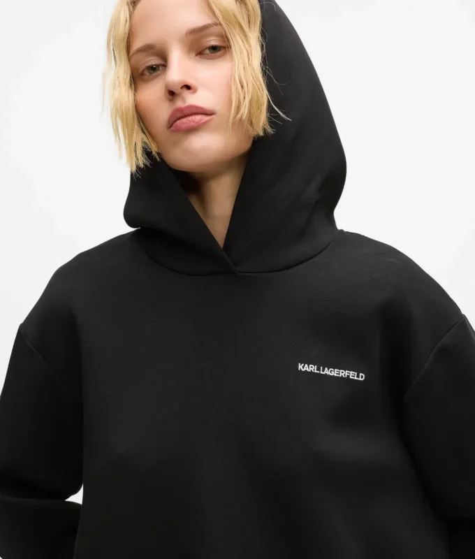 Hoodie met logotape