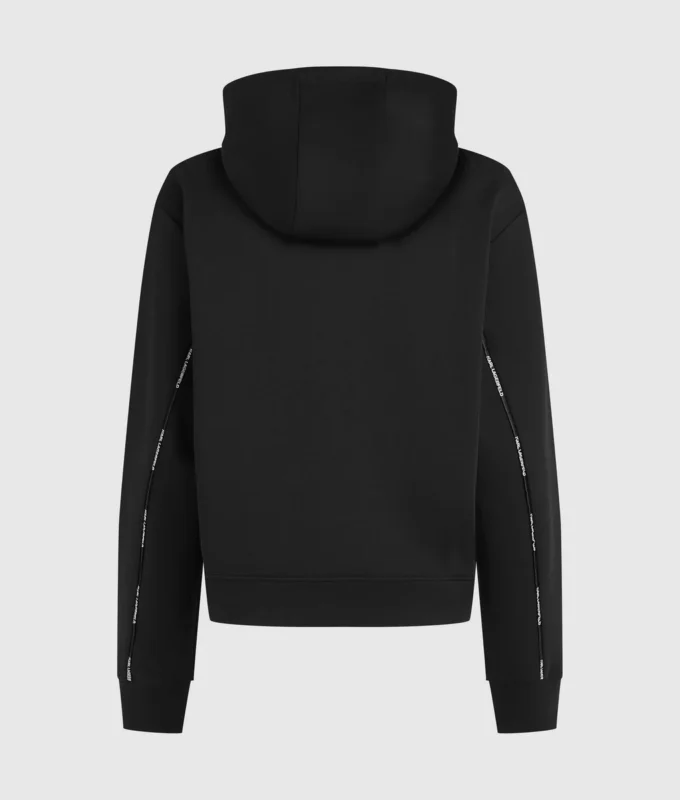 Hoodie met logotape