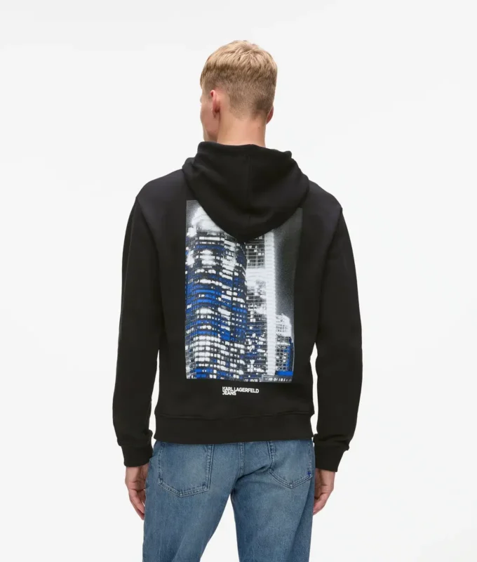 Hoodie met stadslandschap