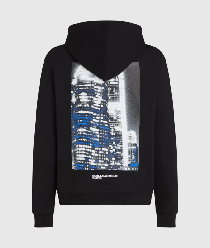 Hoodie met stadslandschap