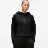 Hoodie met studs en monogram
