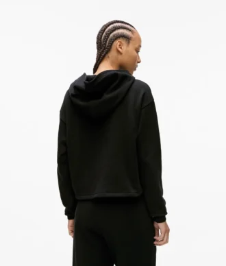 Hoodie met studs en monogram