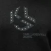 Hoodie met studs en monogram