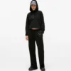 Hoodie met studs en monogram