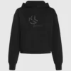 Hoodie met studs en monogram