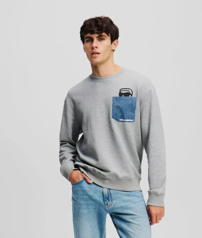 IKON DENIM SWEATSHIRT MET ZAK
