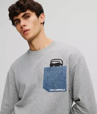 IKON DENIM SWEATSHIRT MET ZAK