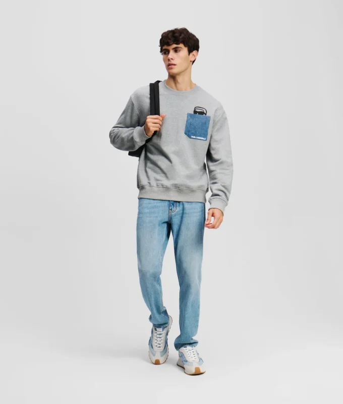 IKON DENIM SWEATSHIRT MET ZAK