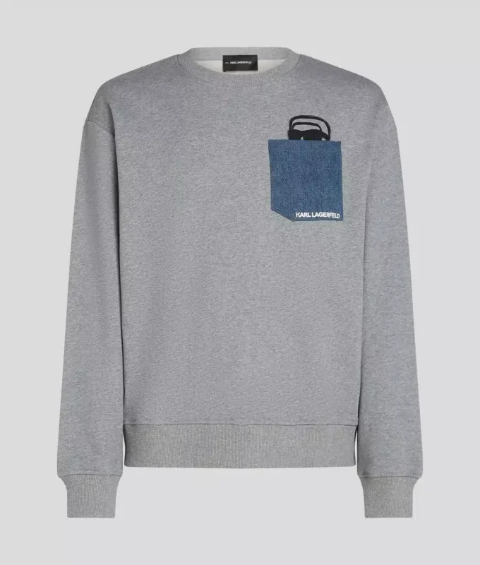 IKON DENIM SWEATSHIRT MET ZAK