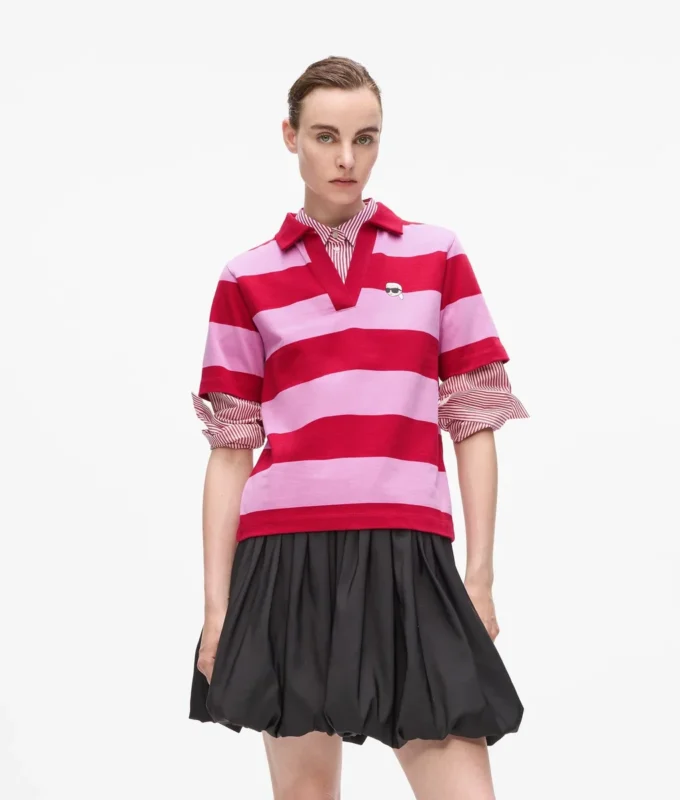 Ikon gestreept poloshirt