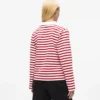 Ikon gestreept poloshirt met lange mouwen