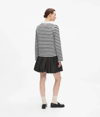 Ikon gestreept poloshirt met lange mouwen