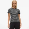 Ikon gestreept rib T-shirt