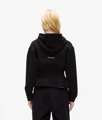 Ikon hoodie met getailleerde rits