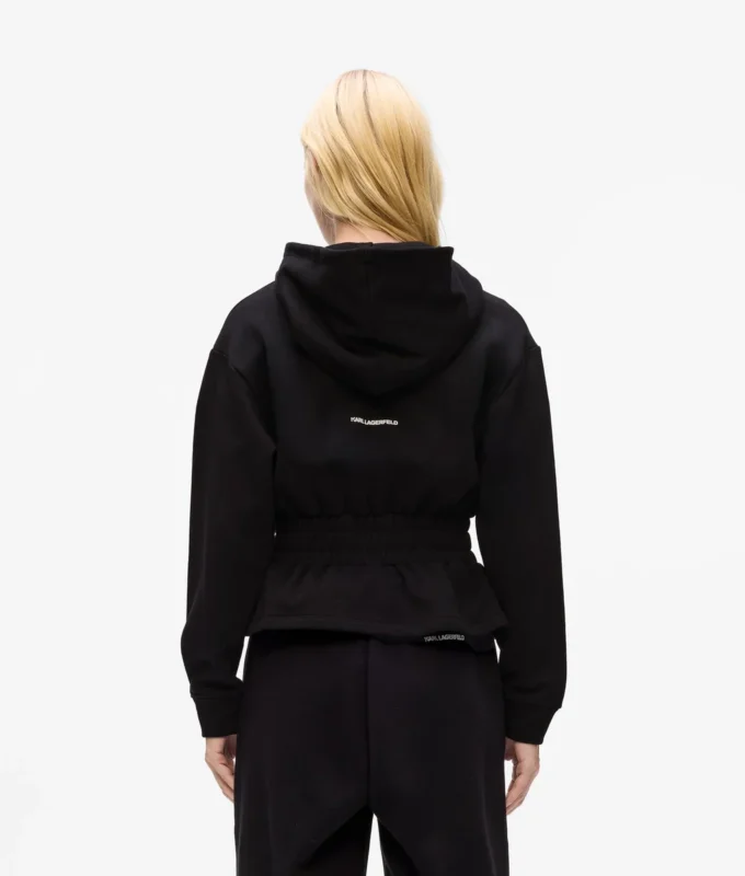 Ikon hoodie met getailleerde rits