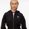 Ikon hoodie met getailleerde rits