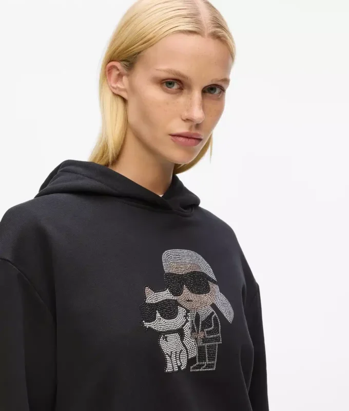 Ikon hoodie met strass