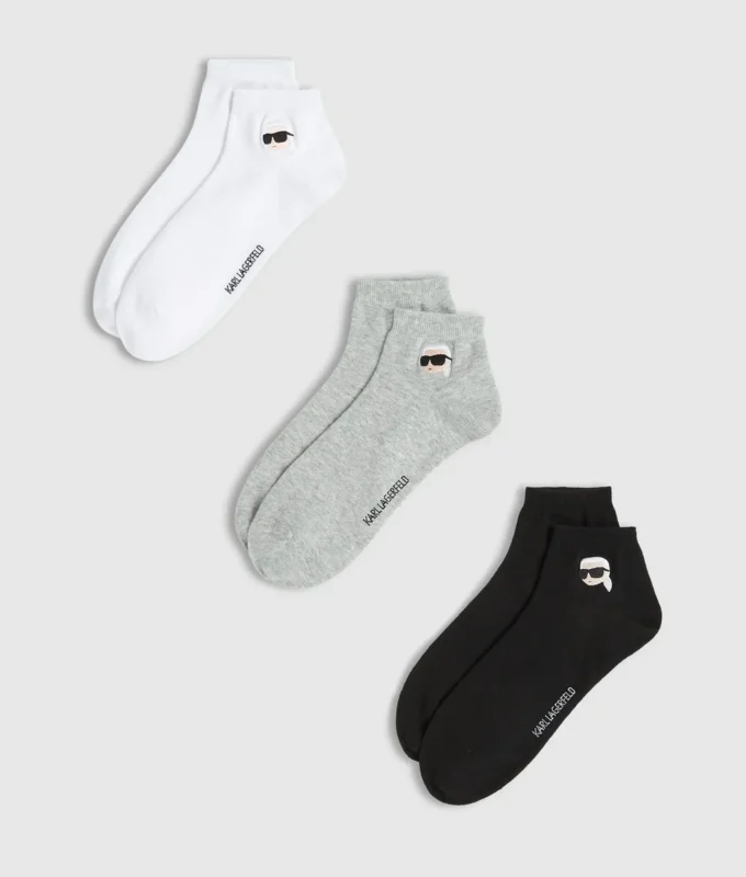 Ikon korte sokken – 3-pack