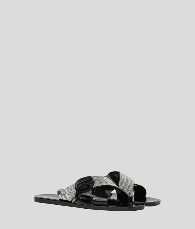 IKON NFT JELLY RHINESTONE SANDALEN